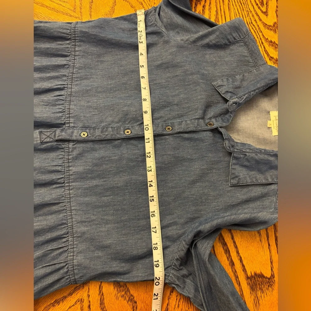 Linda Anderson Denim Blue Long Sleeve Dress - Picture 5 of 8